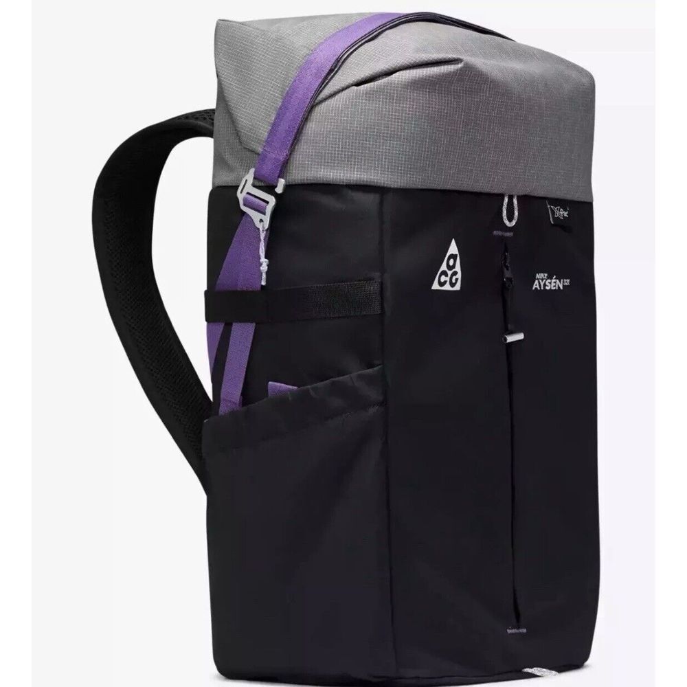 Nike ACG Aysen Day Pack Backpack Black Gray Trail Hiking Travel DV4054 010 New - Picture 7 of 10